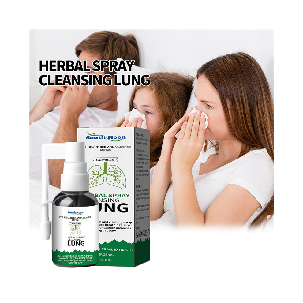 20ml Herbal Nasal Spray for Lung Cleansing & Clearing Congestion Treatment