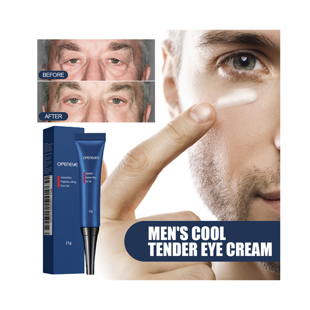 15G Men's Eye Cream Peptide Lifting Eye Gel For Eye Bags Fine Grain Dark Circles