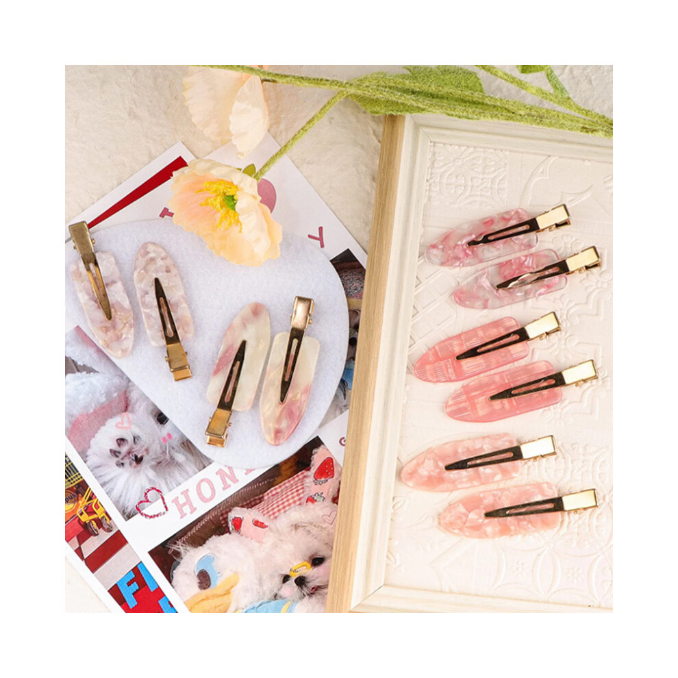 10PCS Seamless Hair Clip Bangs Acrylic Hair Clip Tools Makeup Hair Accessories