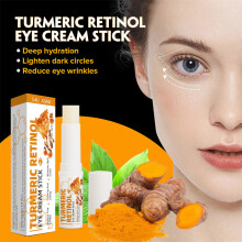 5G Turmeric Retinol Eye Cream Stick For Remove Dark Circles Firming Lifting