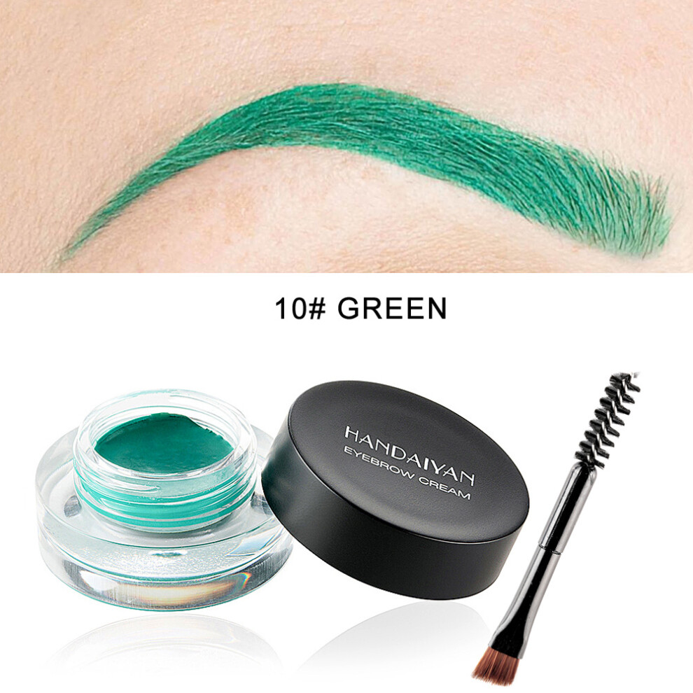 (10#) 12 Color Eyebrow Cream Gel Tattoo Makeup Eye Brow Tint Long-lasting