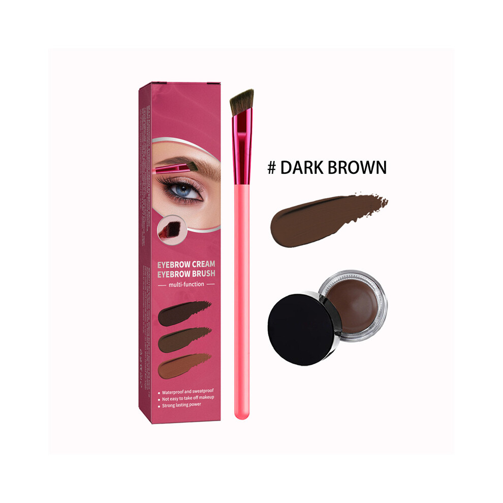 Dark/Brown/Cream ( ) Eyebrow Brush Eyebrow Set Multifunctional Concealer Hairline Brush