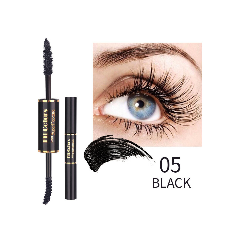 (BLACK) 5G Double Head Multi-coloured Eye Eyelash Makeup Bright Colorful Mascara