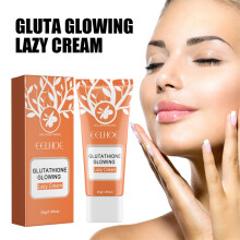 30G Glowing Lazy Cream For Even Skin Tone Moisturizing Long Make Up Bright Skin