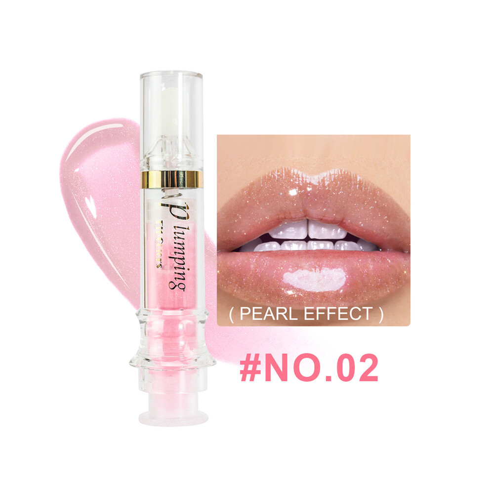 (02#) 5ML Plumping Booster Lip Gloss Plump Volume Bigger Lips Moisturising Lip Oil