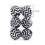 Black and White Shatterproof Christmas Balls 6 pcs 5
