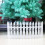 White Plastic Picket Fence Decoration 16 pcs 5