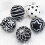 Halloween Ball Ornaments Black 6 pcs 4