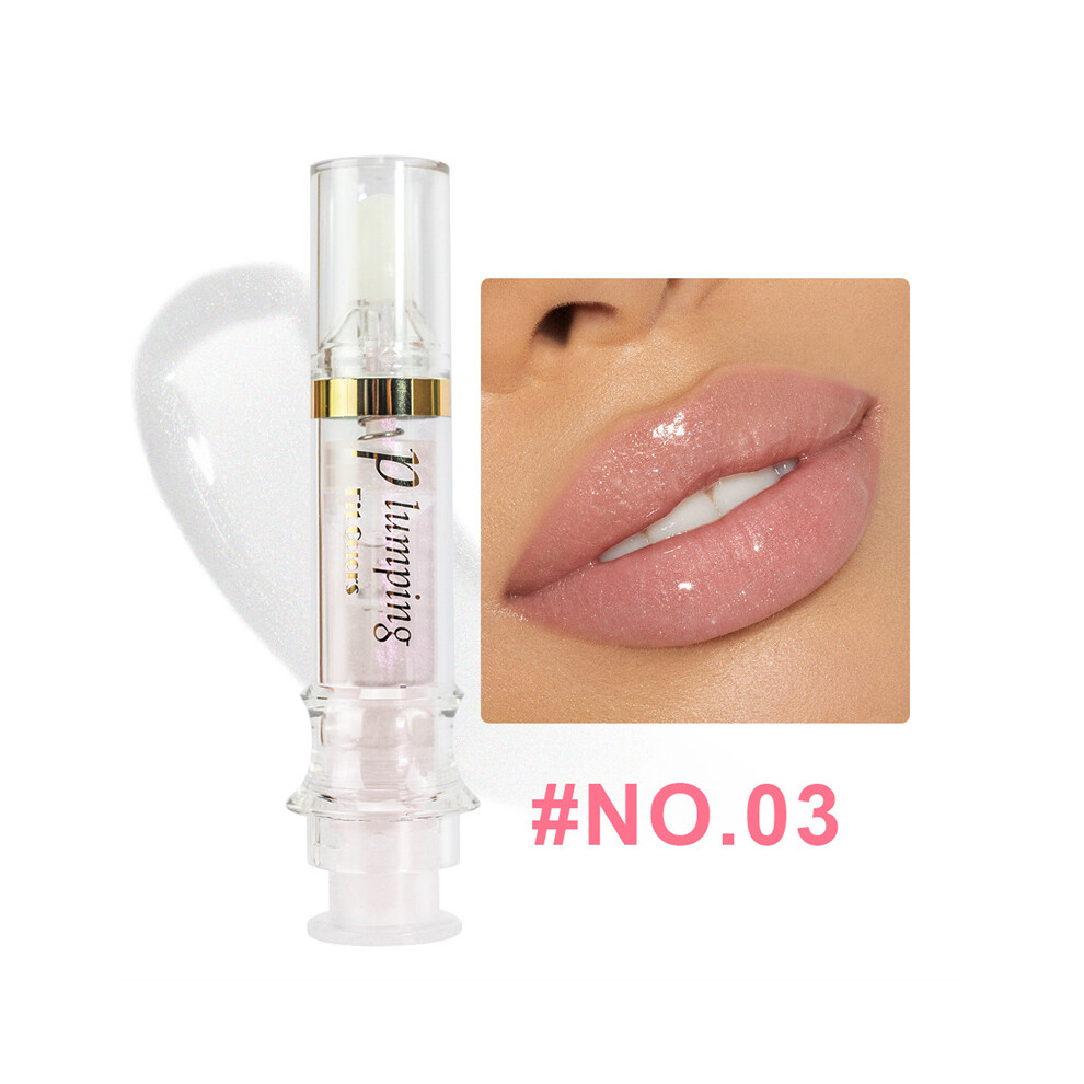 (03#) 5ML Plumping Booster Lip Gloss Plump Volume Bigger Lips Moisturising Lip Oil