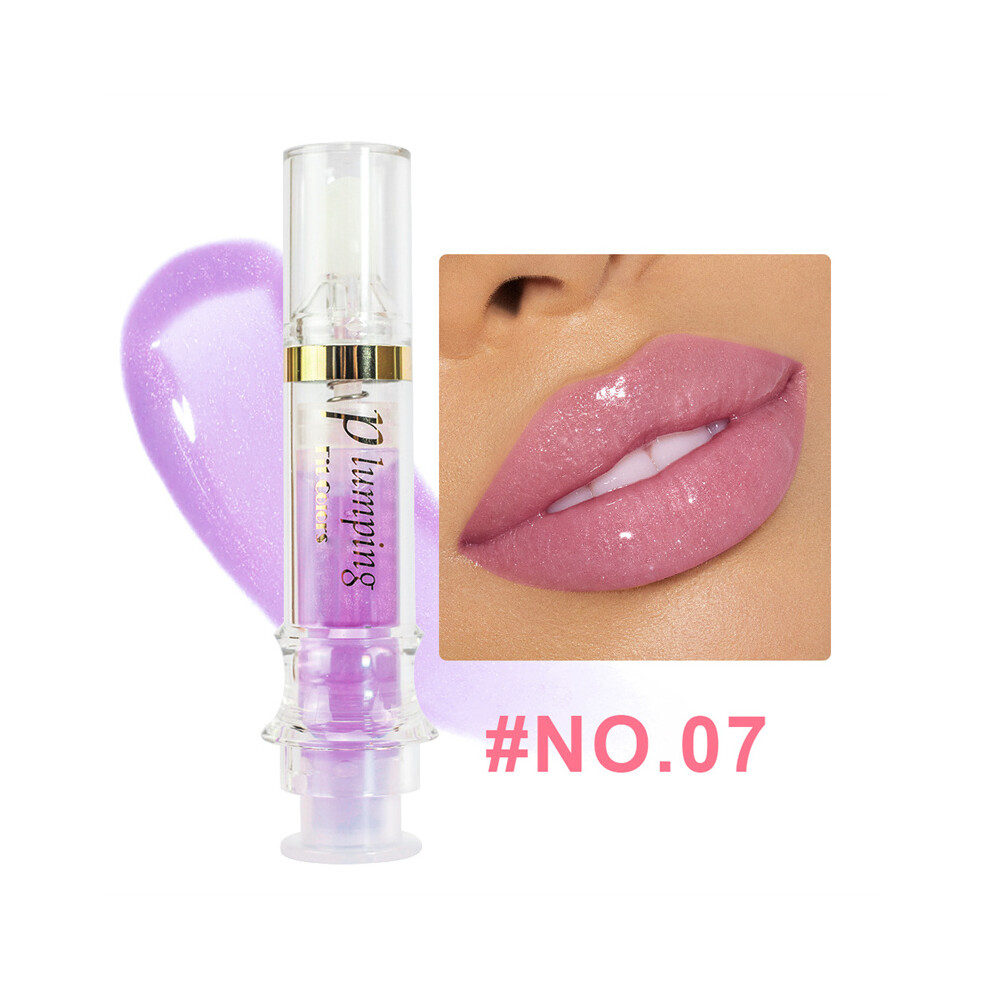 (07#) 5ML Plumping Booster Lip Gloss Plump Volume Bigger Lips Moisturising Lip Oil