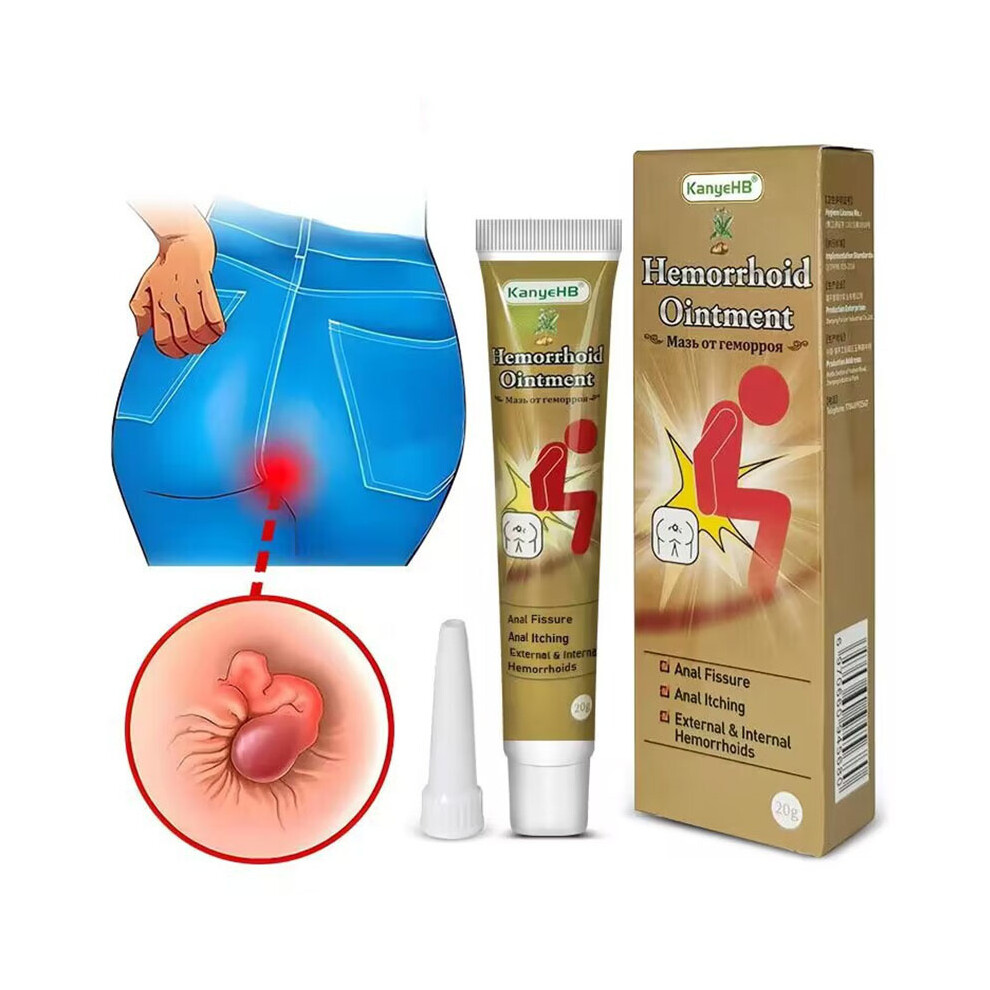 20G Herbal Hemorrhoid Cream for Piles Pain Relief & Itching Reduction