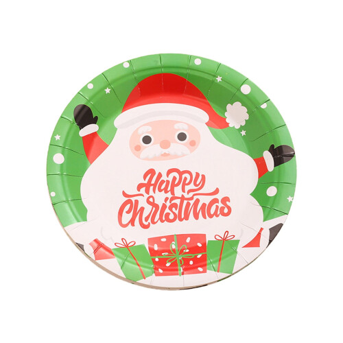 Santa Paper Plates 9 inch Multicolor 16 Pack 1
