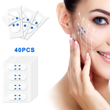 40PCS Invisible V Shape Tapes Face Neck Chin Eye Lift Facelift Sticker