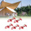 5PCS Tent Anchor Pegs with Secure Spring Hook, Adjustable Rope Lock, Durable Alloy Deck Awning Set 2