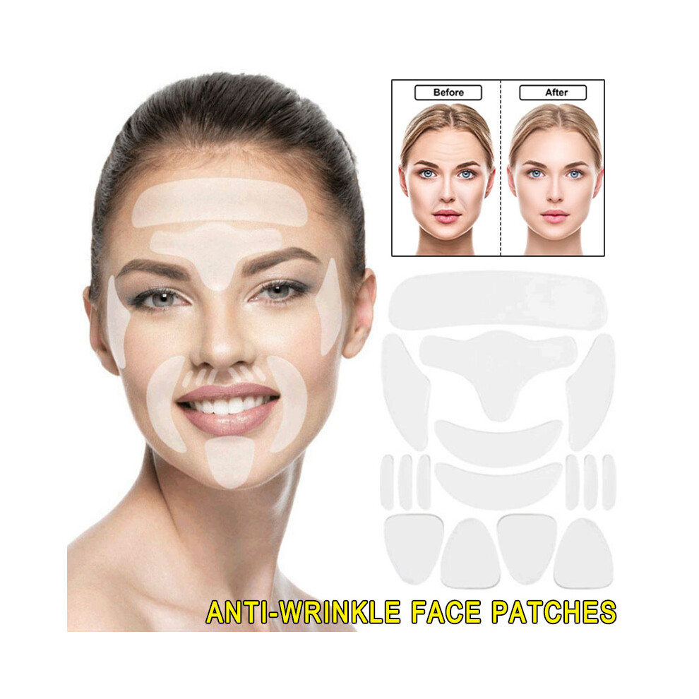 16PCS Anti Wrinkle Eye Face Pad Reusable Silicone Face Skin Care Patch