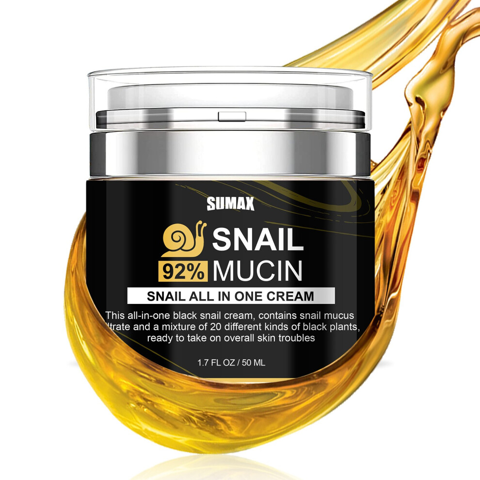 Cream Snail Mucin 92% Amulti-Action Face Face Moisturizer Pressing Type