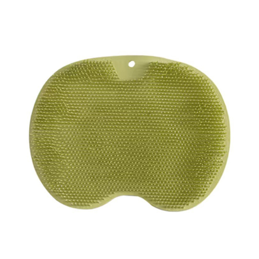 (Green) Silicone Foot Scrubber Exfoliating Massager Pad for Bath and Shower Cleaning Mat