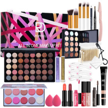 (A) Makeup Set Full Professional Makeup Kit Eyeshadow Blush Lipstick Powder Puff