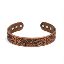 (3) Pure Copper Magnetic Therapy Men's Bracelet For Arthritis Pain Bangle Relief