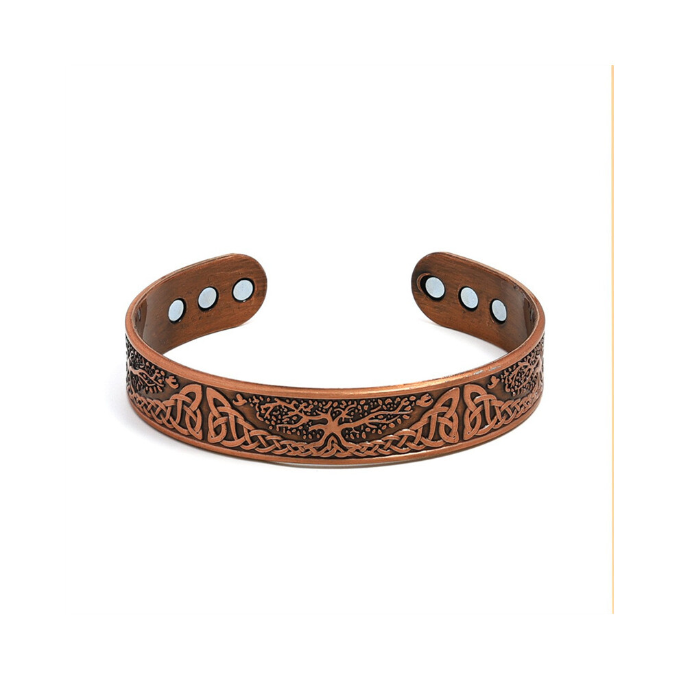(3) Pure Copper Magnetic Therapy Men's Bracelet For Arthritis Pain Bangle Relief 110691516671