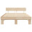vidaXL Bed Frame with Headboard Natural 150 x 200 cm Solid Pine Wood 5