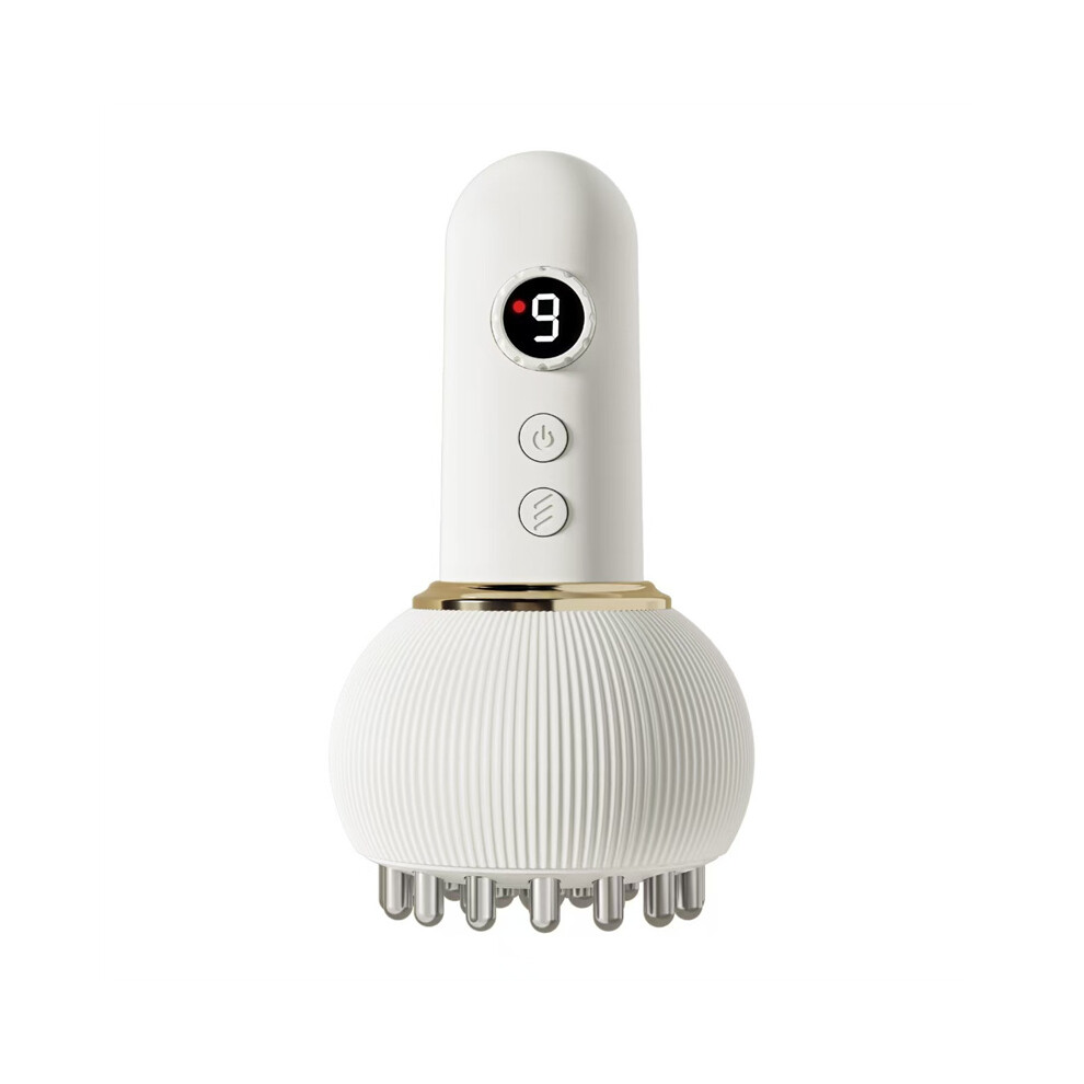 White ( Meridian Brush) Electric Cupping Massager Meridian Brush Body Guasha Scraping Fat Burning