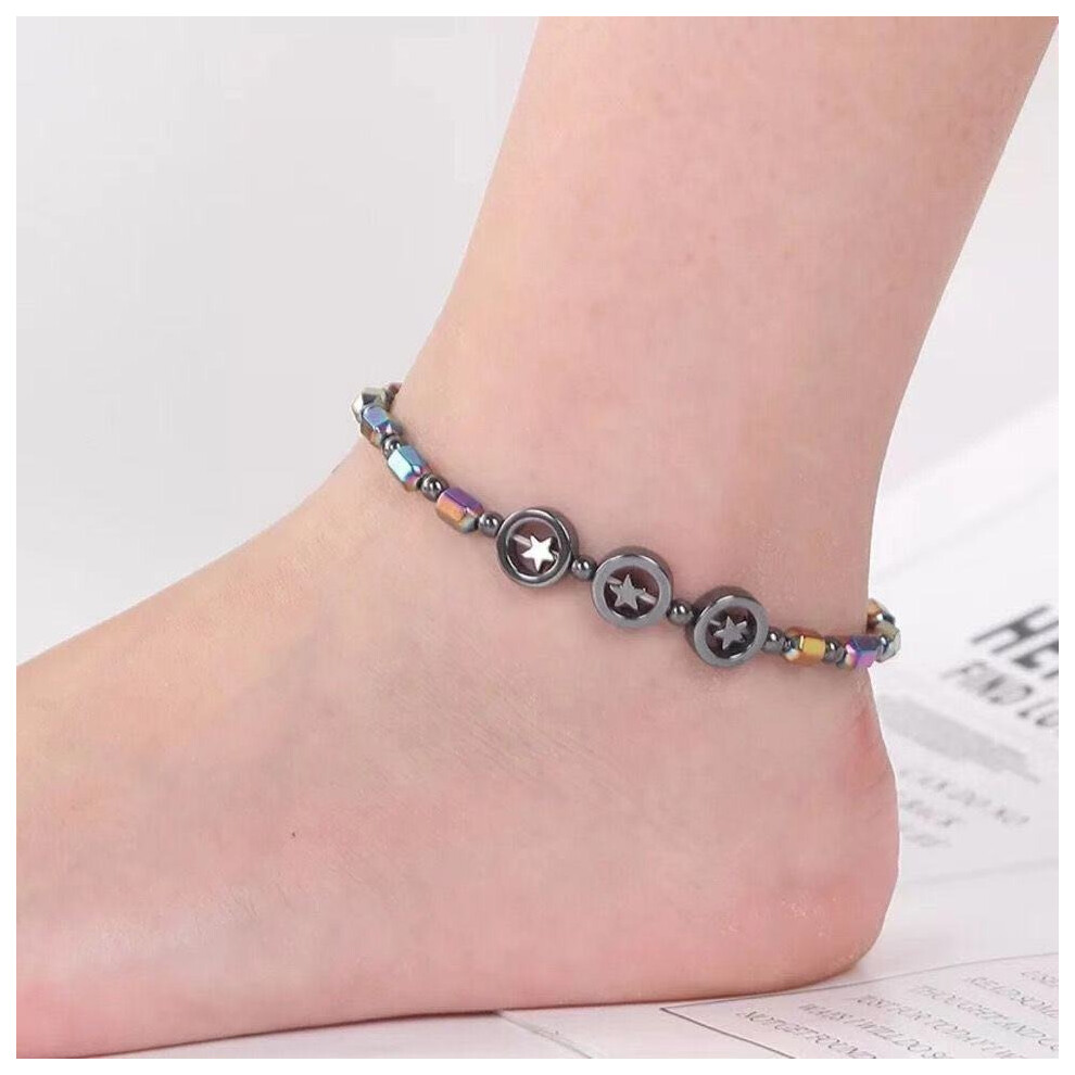2PCS Magnetic Healing Therapy Bracelet Anklet Arthritis Weight Loss Pain Relief