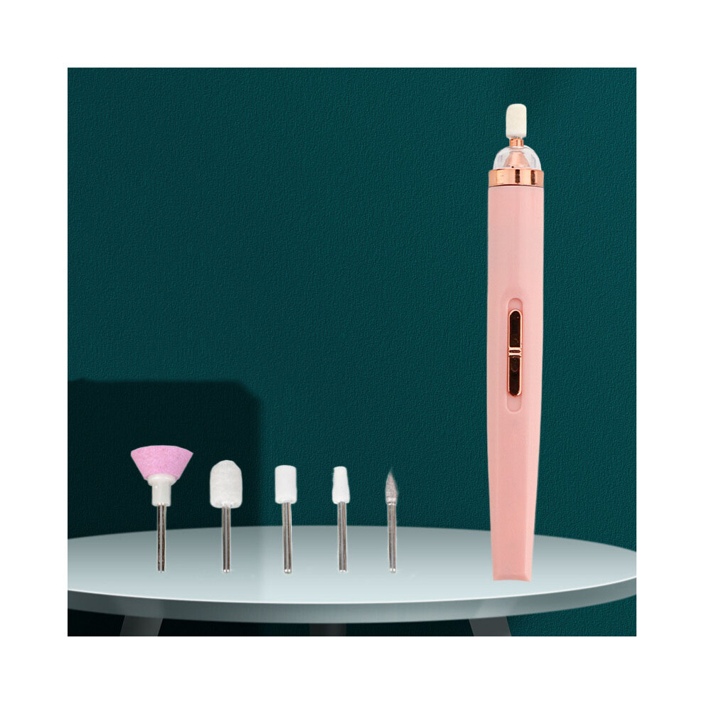 Pink/Light () Electric Nail Grinder Nail Polishing Machine With Mini Electric Manicure Tools
