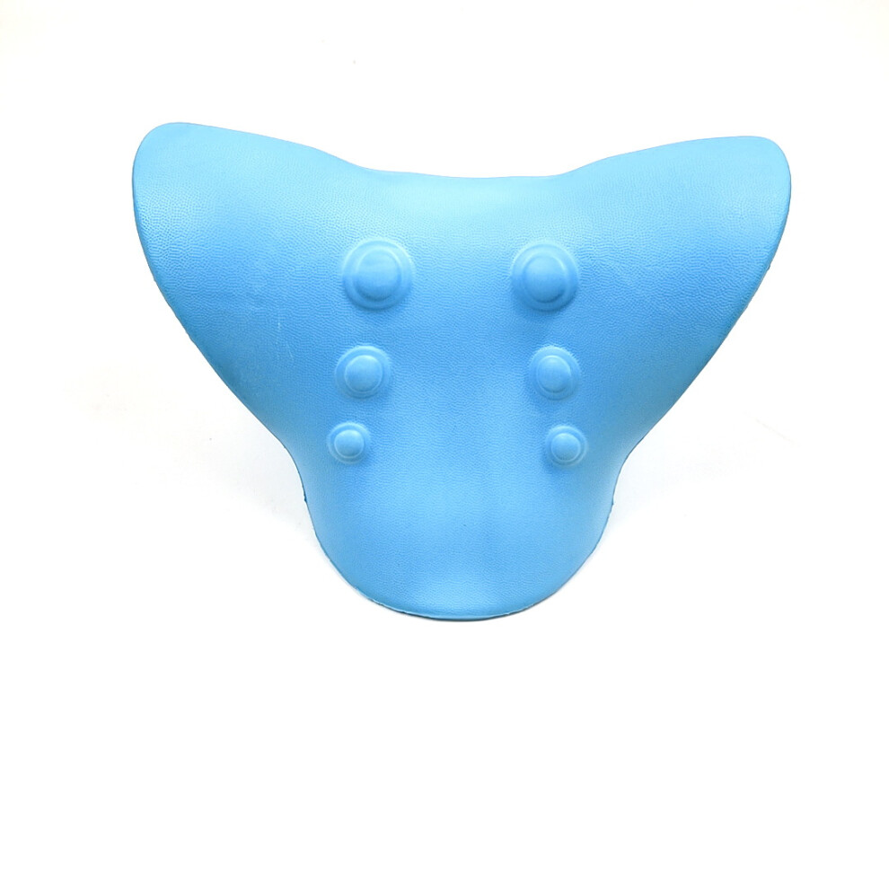 Blue (C Pillow ) Neck Massage Pillow Neck Stretcher Shoulder Relaxer Cervical Spine Alignment