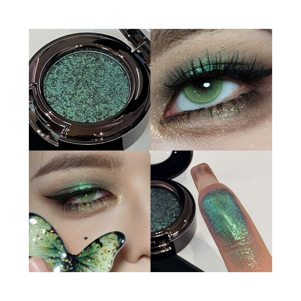 (11# Slytherin) Pearlescent Sparkle Single Eyeshadow Pan ?C Sheer
