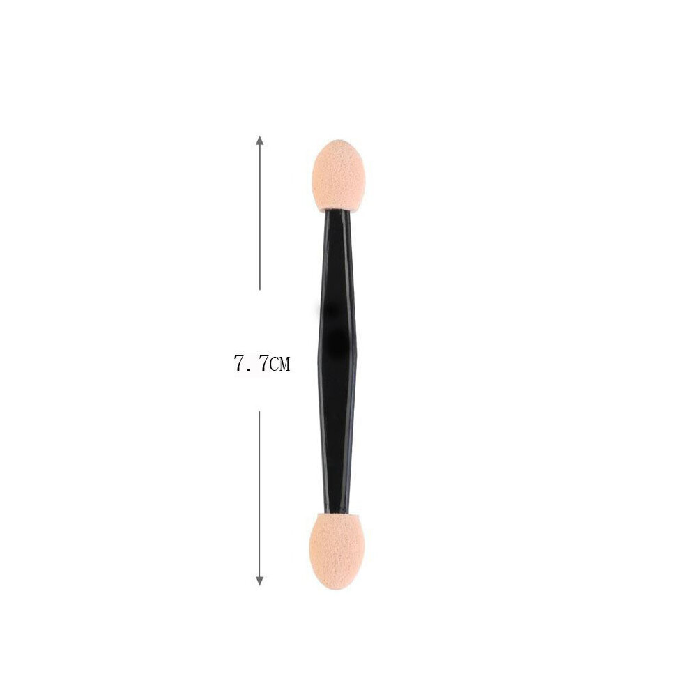 (7.7cm) 50Pcs Eye Shadow Applicator Double Sided Sponge Lip Cosmetic Tipped Makeup Brush