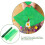 Papier cellophane vert pour fleurs, 30 m 2