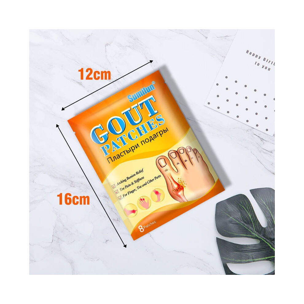 (24pcs/3 pack) 8Pcs Gout & Arthritis Relief Finger Plasters - Pain Treatment Patches