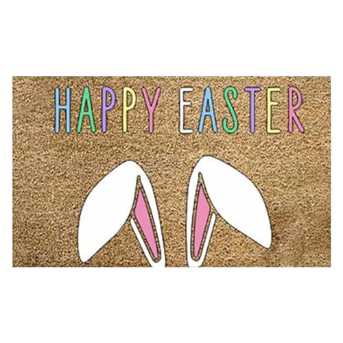 Easter Doormat with Rabbit and Eggs, Coir, 40 x 60 cm 1
