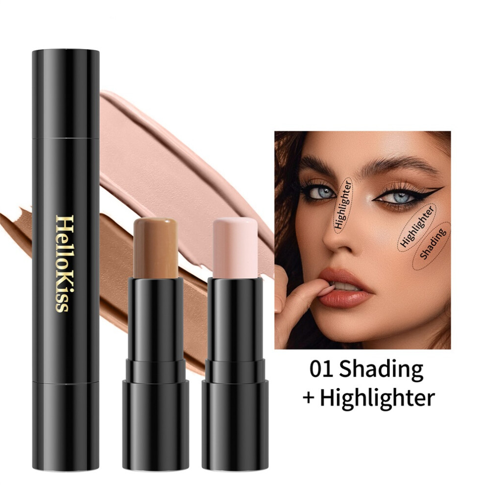 Cream (01#) Facial Highlight Foundation Base Contour Stick Beauty Make Up Face Powder