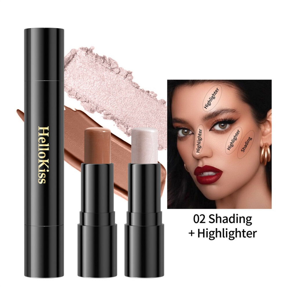 Cream (02#) Facial Highlight Foundation Base Contour Stick Beauty Make Up Face Powder
