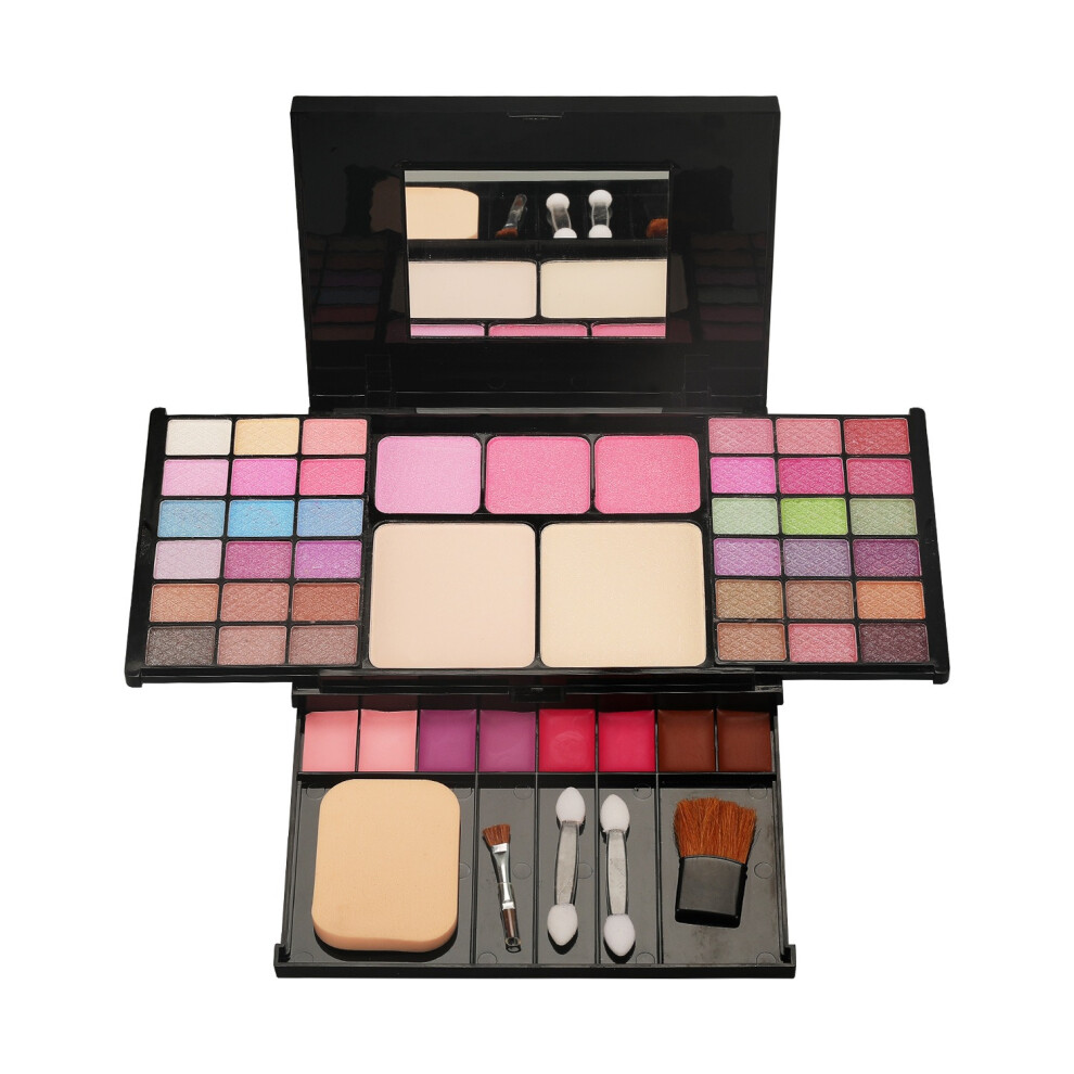 49-Color Eyeshadow Palette & Lipstick Set, Makeup Cosmetics Kit