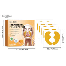 (20 PCS/2 Box) Hyaluronic Acid Wrinkle Removal Patch for Nasolabial Folds - Face Lifting Sticker with Collagen Mask