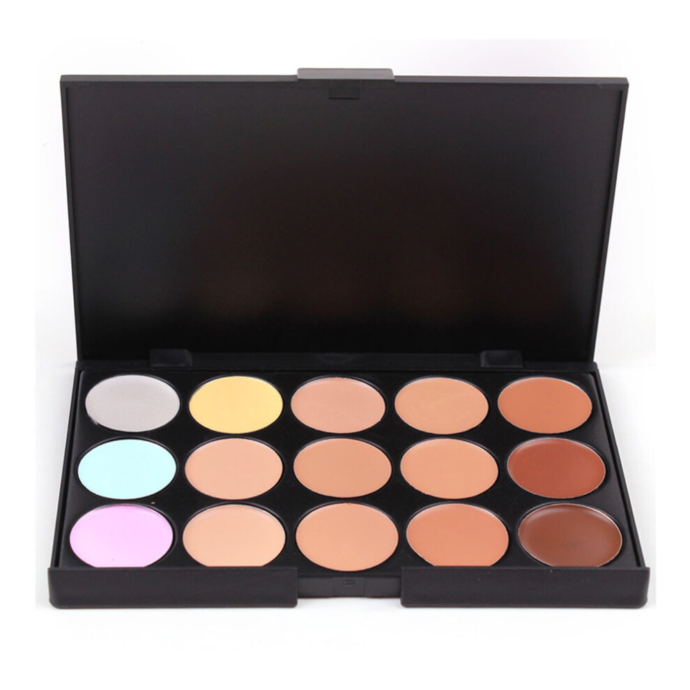 Cream (1#) 15 Colors Face Concealer Palette Makeup Base Palettes Matte Contouring