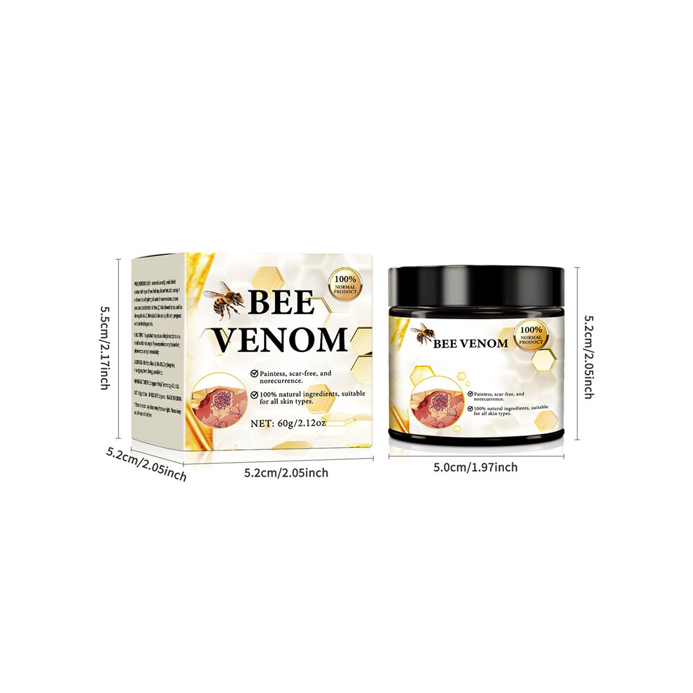 (1PCS) 60G Bee Venom Body Cream for Skin Lightening, Tag Removal & Smoother Skin