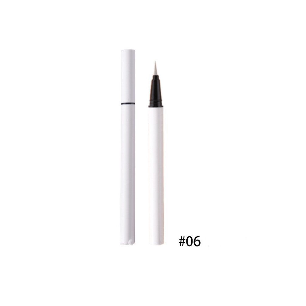 (06#) Glitter Liquid Silkworm Eyelash Pen & Highlighter Pencil - Sparkly Eye Makeup Liner