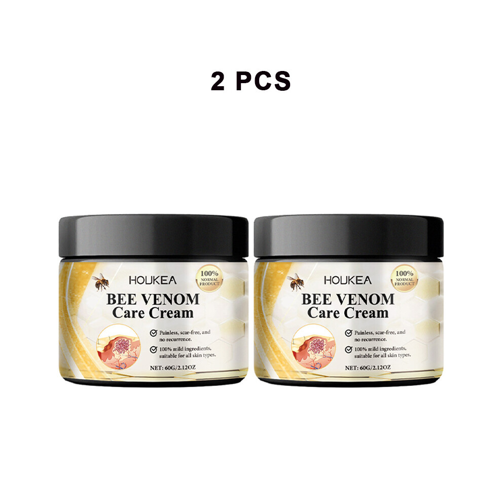 (2PCS) 60G Bee Venom Repair Cream for Mole & Wart Removal, Skin Treatment & Care