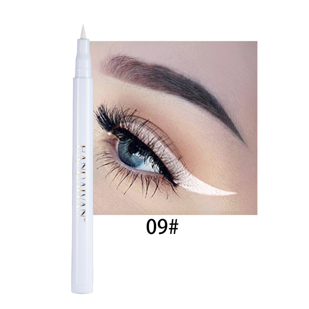 (09#) Waterproof Rainbow Matte Colorful Liquid Eye Liner Pencil Long-Lasting Cosmetics