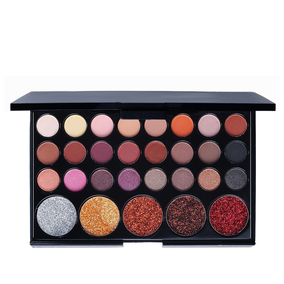 (Earthy colours) 29Colours Waterproof Matte Metallic Eyeshadow Lasting Non-blooming Makeup Palette