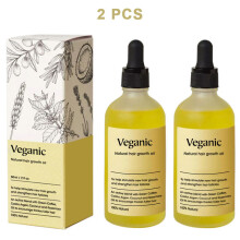 (2PCS) 60ML Natural Hair Growth Oil For Thickens Hair Conditions & Cleanses Thescalp