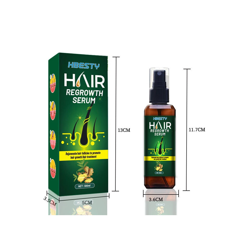 (30ML) Fast Effective Growth Hair Essential Oil Ginger Prevent Hair Loss Mild Hair Care