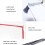 Wall Mount Display System A4 Flip File Holder with 5 LetterSize Pockets, Metal Frame for Quick Document Access 4