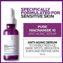 Unisex Pure Niacinamide 10% Concentrate Serum Hyaluronic Acid 30ml