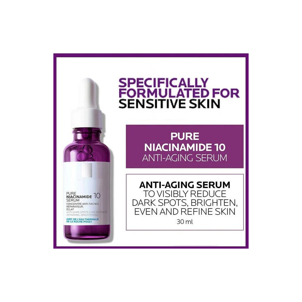 Unisex Pure Niacinamide 10% Concentrate Serum Hyaluronic Acid 30ml