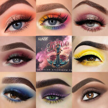 108 Colors Eyeshadow Palette Pigmented Warm Color Tone Eye Makeup Durable